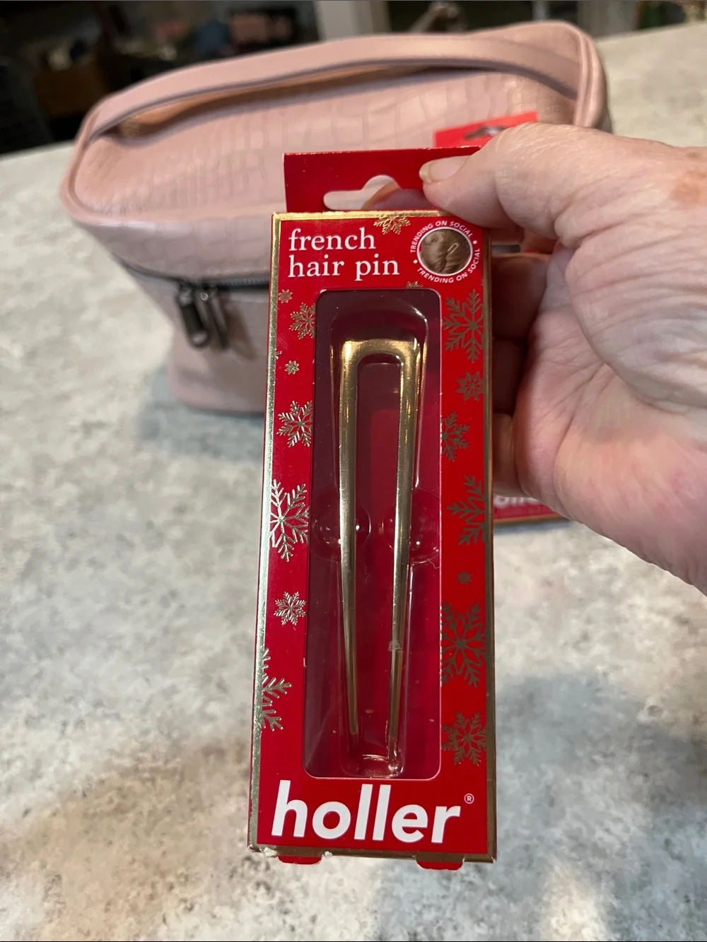 Pink Hair Pin & Cherry Lip Oil Duo - Pink